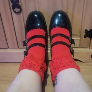Red Frilly Socks